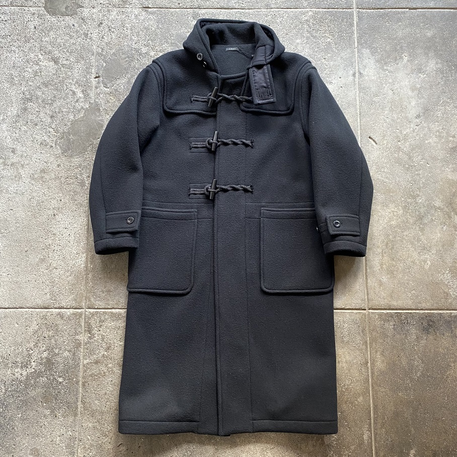 LENO ”DUFFLE COAT” BLACK×BLACK 【UNISEX】 | SIGNAL GARMENTS