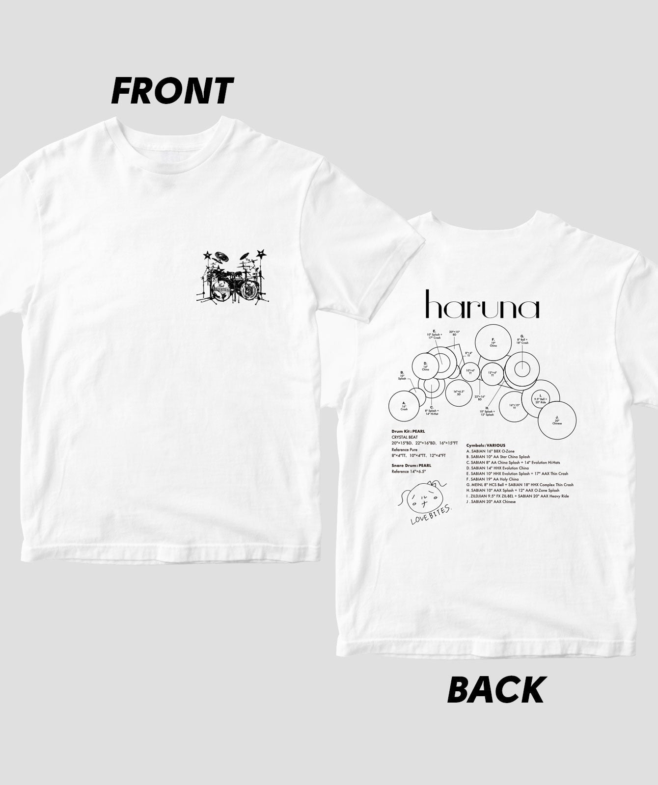 Drummer's Set Up Vol.18 haruna［LOVEBITES］ – T-OD（株式会社