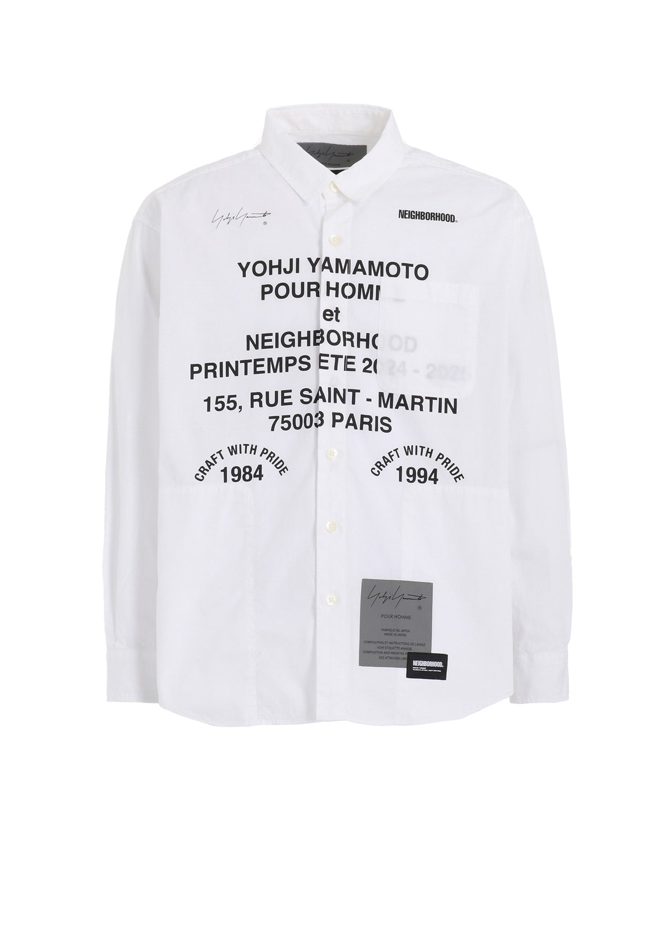 Yohji Yamamoto x NEIGHBORHOOD PRINT SHIRT LS – THE SHOP YOHJI YAMAMOTO