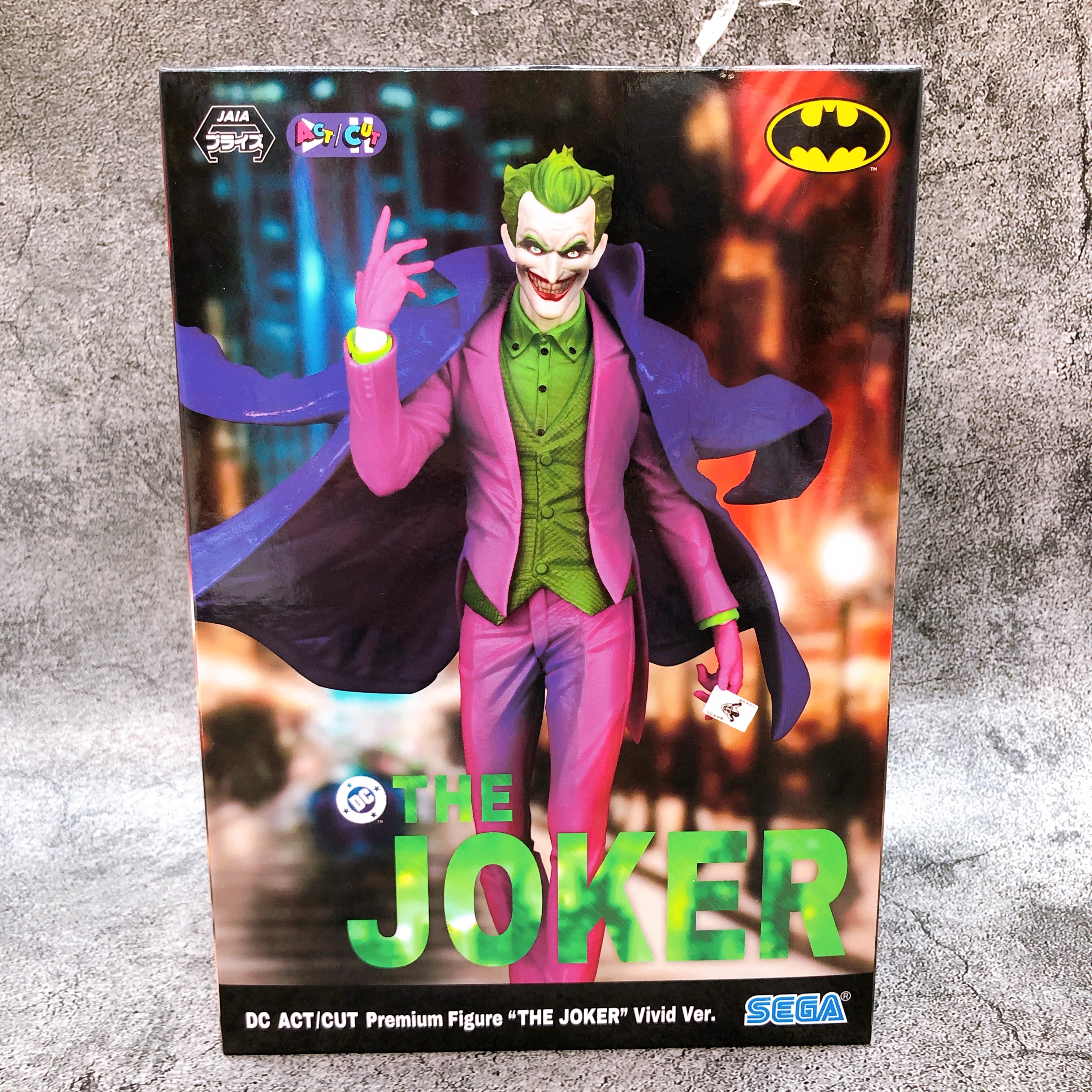 DC COMICS Joker Vivid Ver. ACT/CUT Premium Figure SEGA Japan Sealed NE