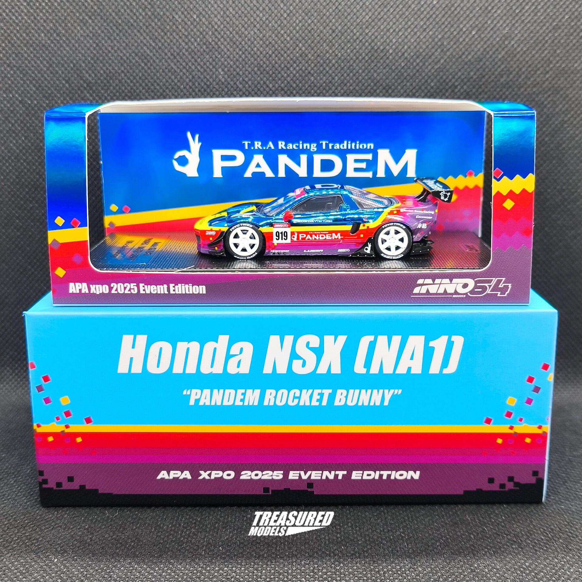Inno64 Honda CHASE NSX NA1 Pandem Rocket Bunny APAxpo 2025 1/64