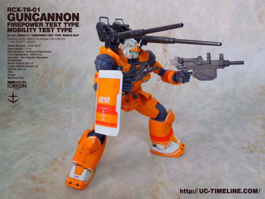 HGTO ガンキャノン最初期型機動試験型/火力試験型完成報告。 – UC