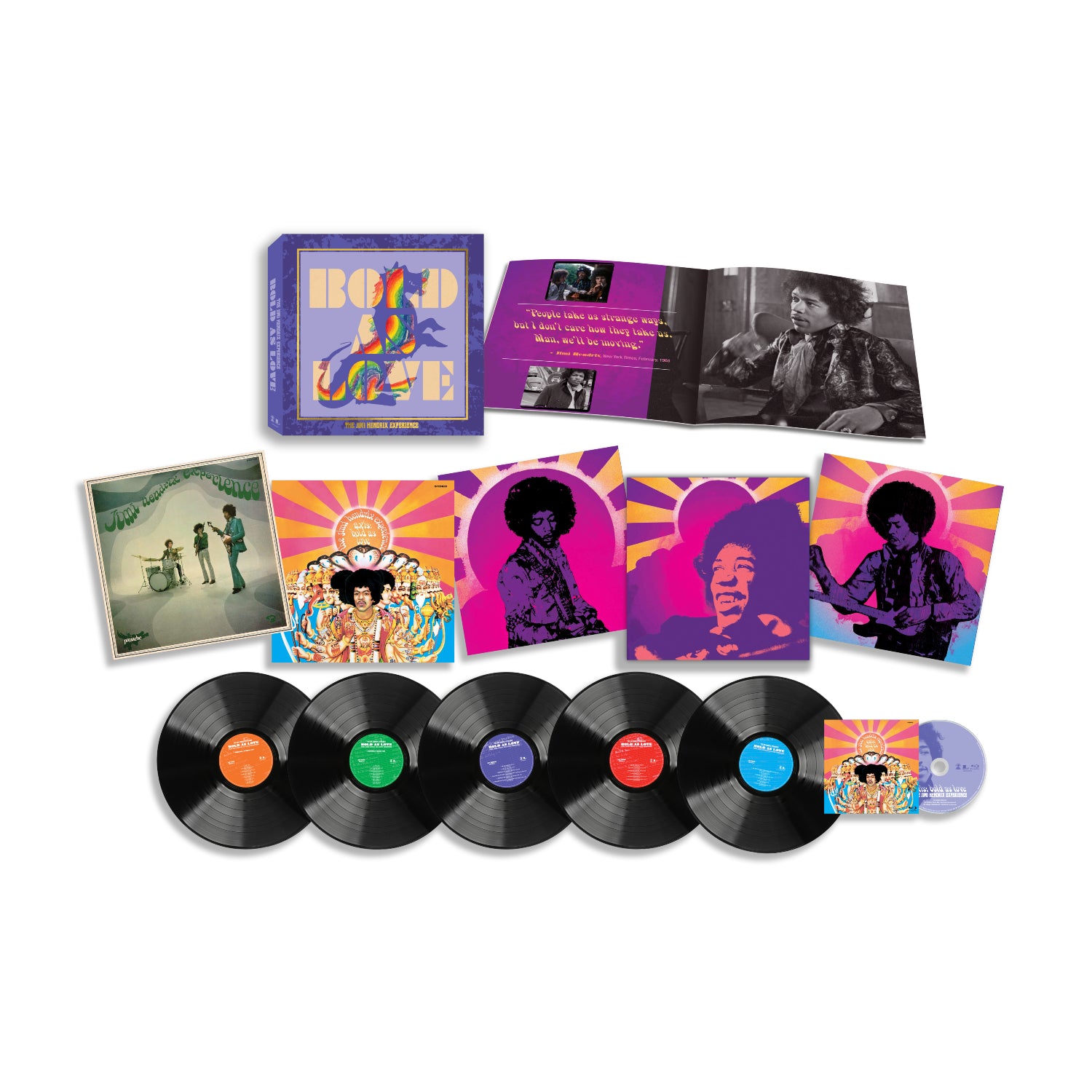 The Jimi Hendrix Experience - Bold As Love 5LP/1 Blu-ray Box Set
