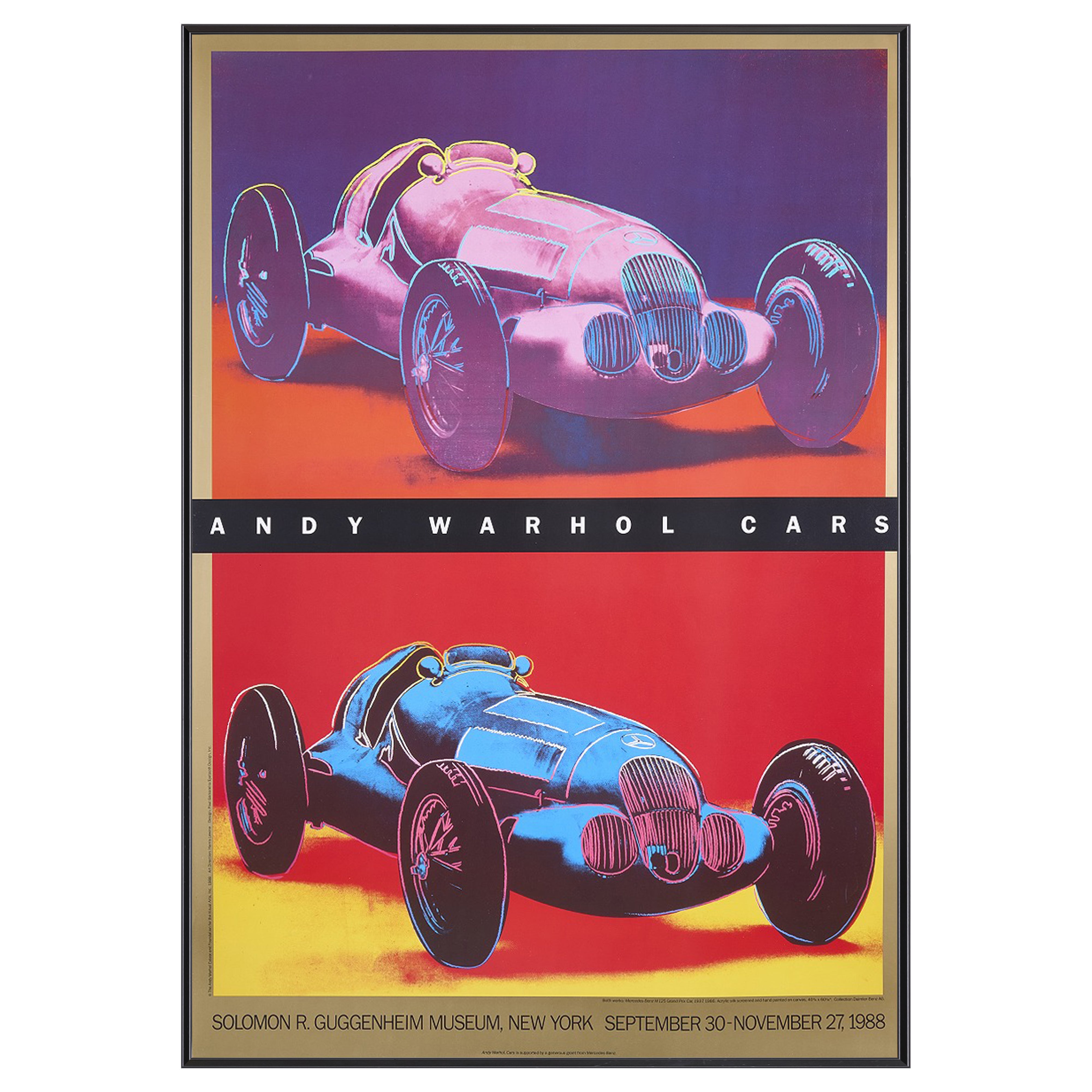 ANDY WARHOL CARS - SOLOMON R. GUGGENHEIM MUSEUM, NEW YORK 1988