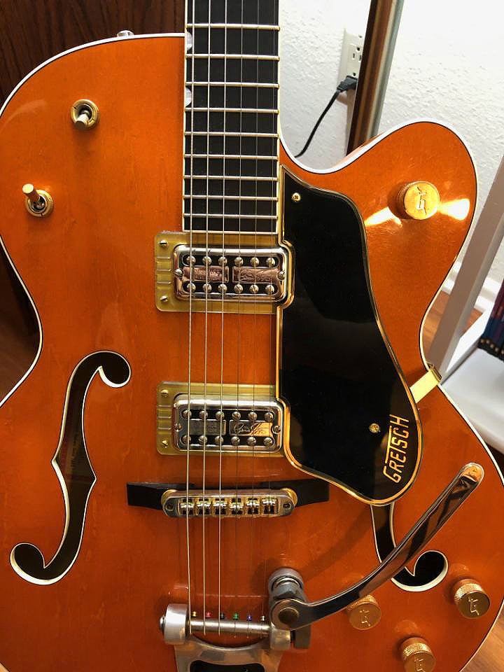 Gretsch 6120 Black Gold Plated Border Pickguard – Quick Guards