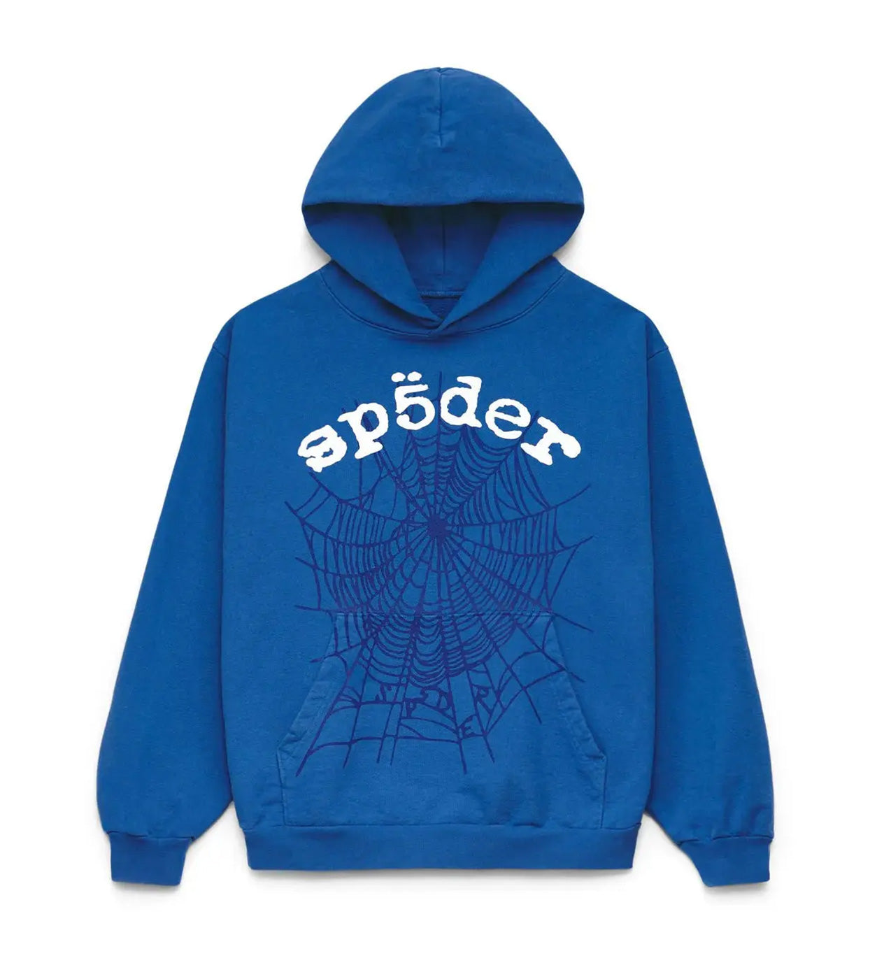 Sp5der OG Web V2 Blue Hoodie – Restock AR