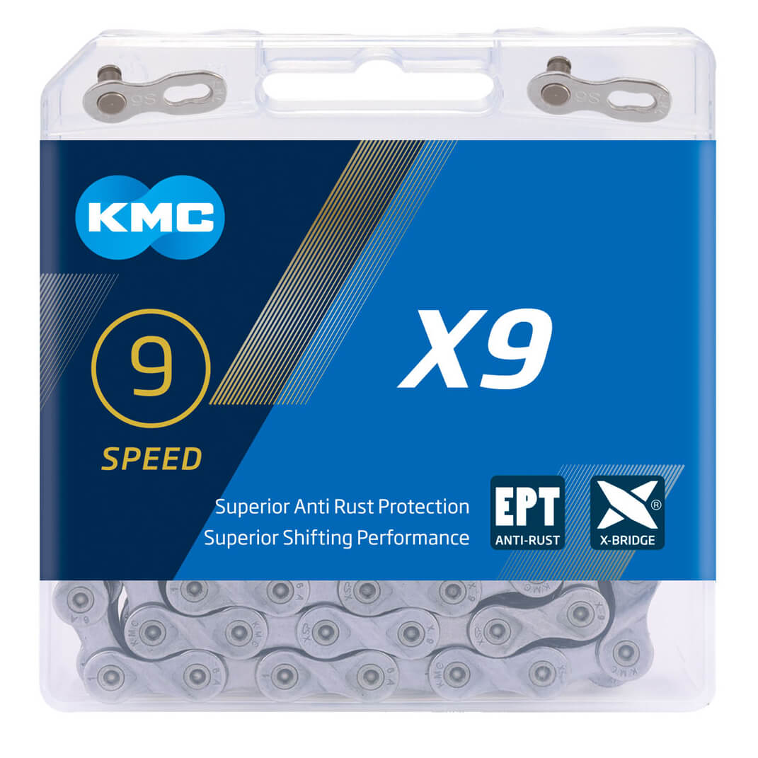 KMC X9-EPT Eco Proteq Anti-Rust 9 Speed Chain | The Bikesmiths