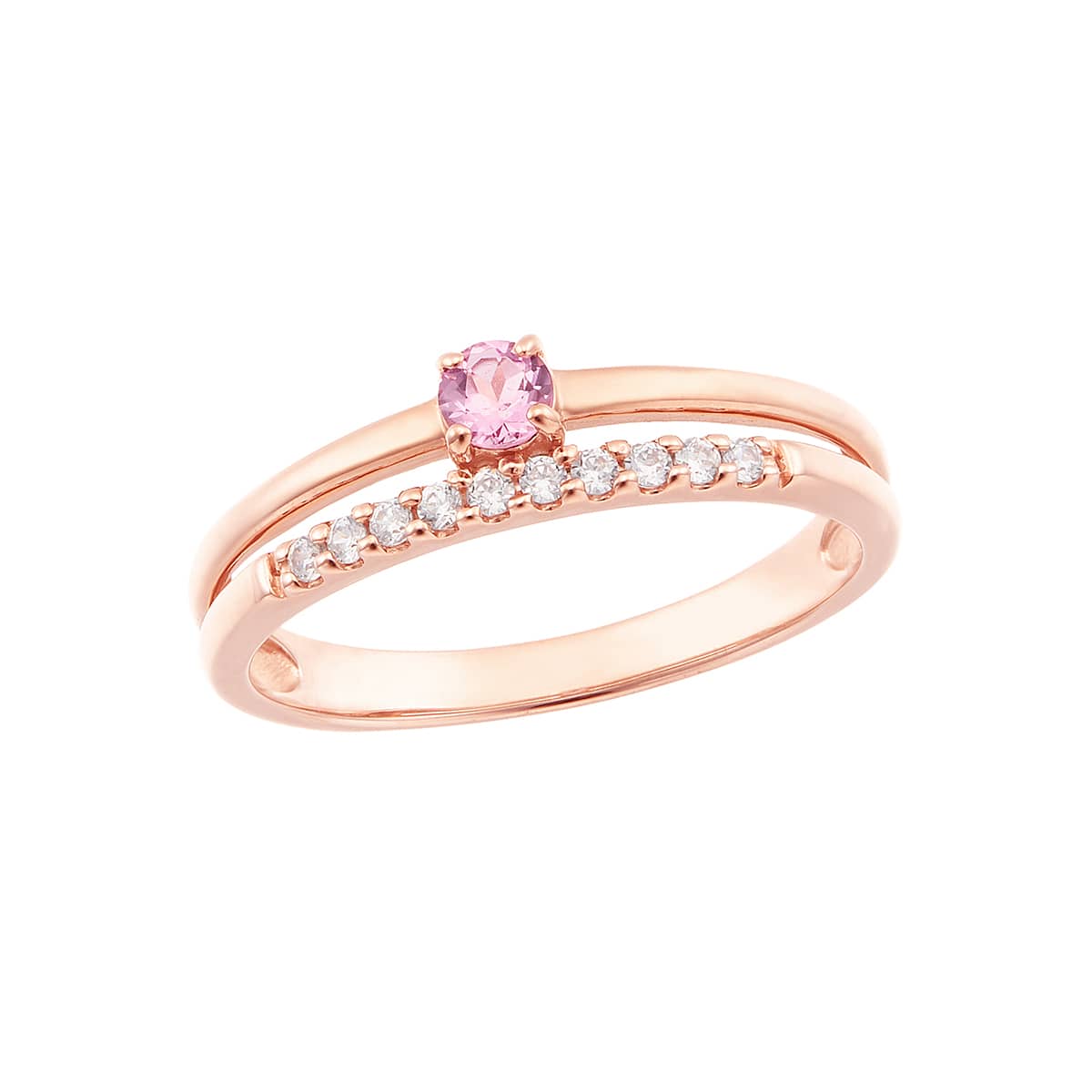 K10ピンクゴールドピンクトルマリンリング(RFR821-001)|TSUTSUMI