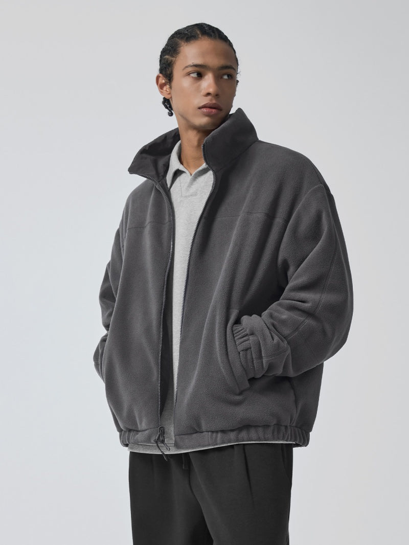 リバーシブル フリース ジャケット