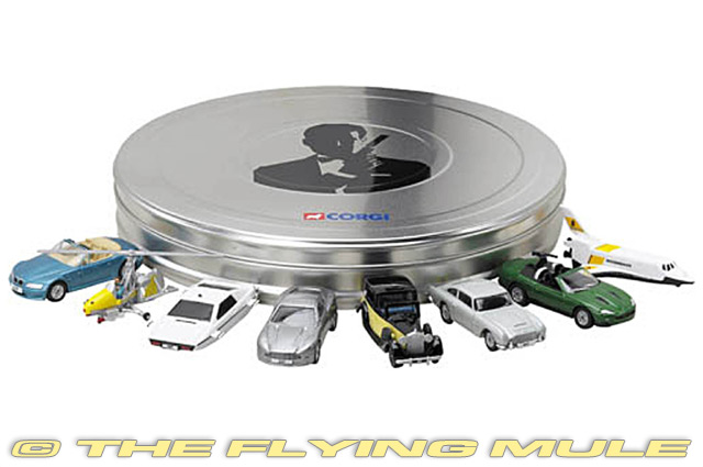 Corgi TY99135 - Diecast Model, James Bond, 8-Piece Film Can Set