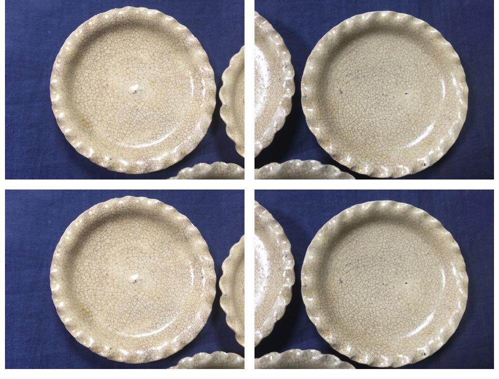 ギャラリー辰巳 - 御深井焼 小皿5枚 | 古美術品専門サイト fufufufu.com