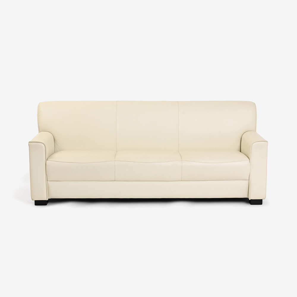 ソファ「バロン」3人掛け 半革アイボリー色 #NO.107 | 【公式】大塚