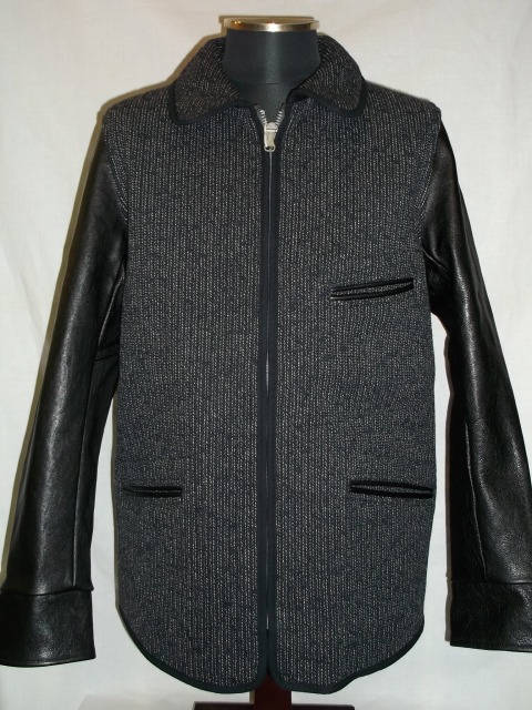 シュガーケーン ビーチクロス レザースリーブサーコート