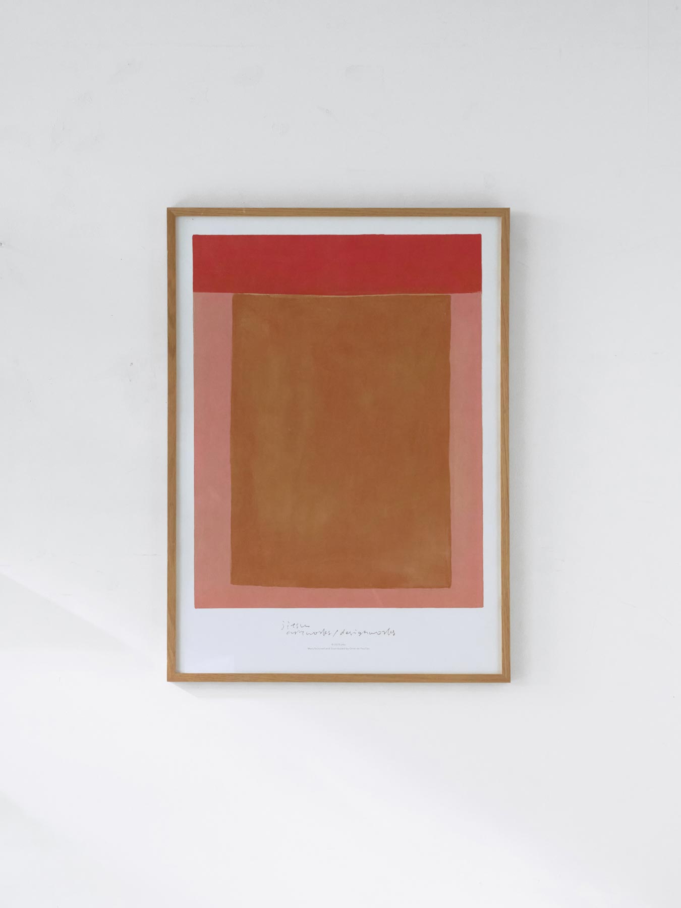 jitsu オリジナルポスター／color composition／pink（50cm×70cm