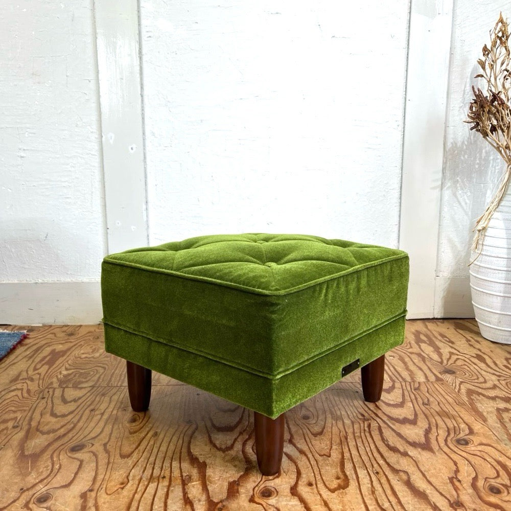 カリモク60 / karimoku60 オットマン モケットグリーン スツール