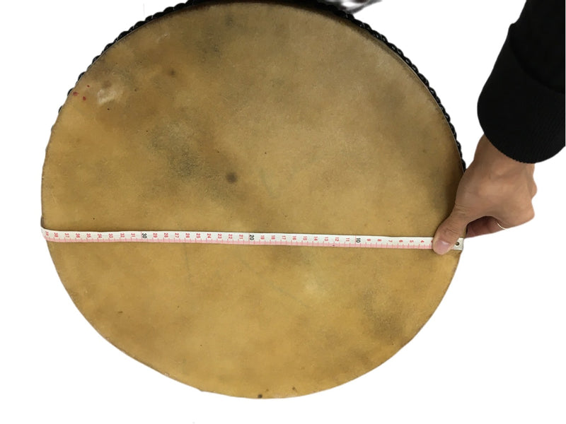 送料無料)28.000円N沖縄大太鼓39cm 撥付き約5.5kg