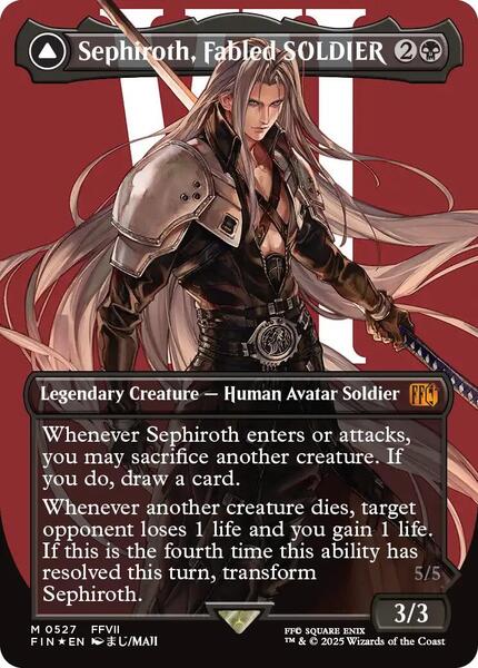 Sephiroth, Fabled SOLDIER (Borderless) (Surge Foil) - FINAL