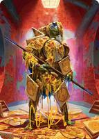 Commander's Plate Art Card (Gold-Stamped Signature) - Art Series