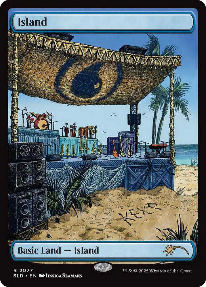 Island (2077) - Secret Lair Drop Series - Magic: The Gathering