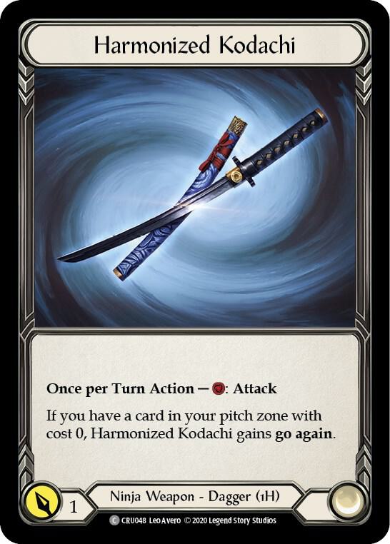 Harmonized Kodachi - Crucible of War - Flesh and Blood TCG