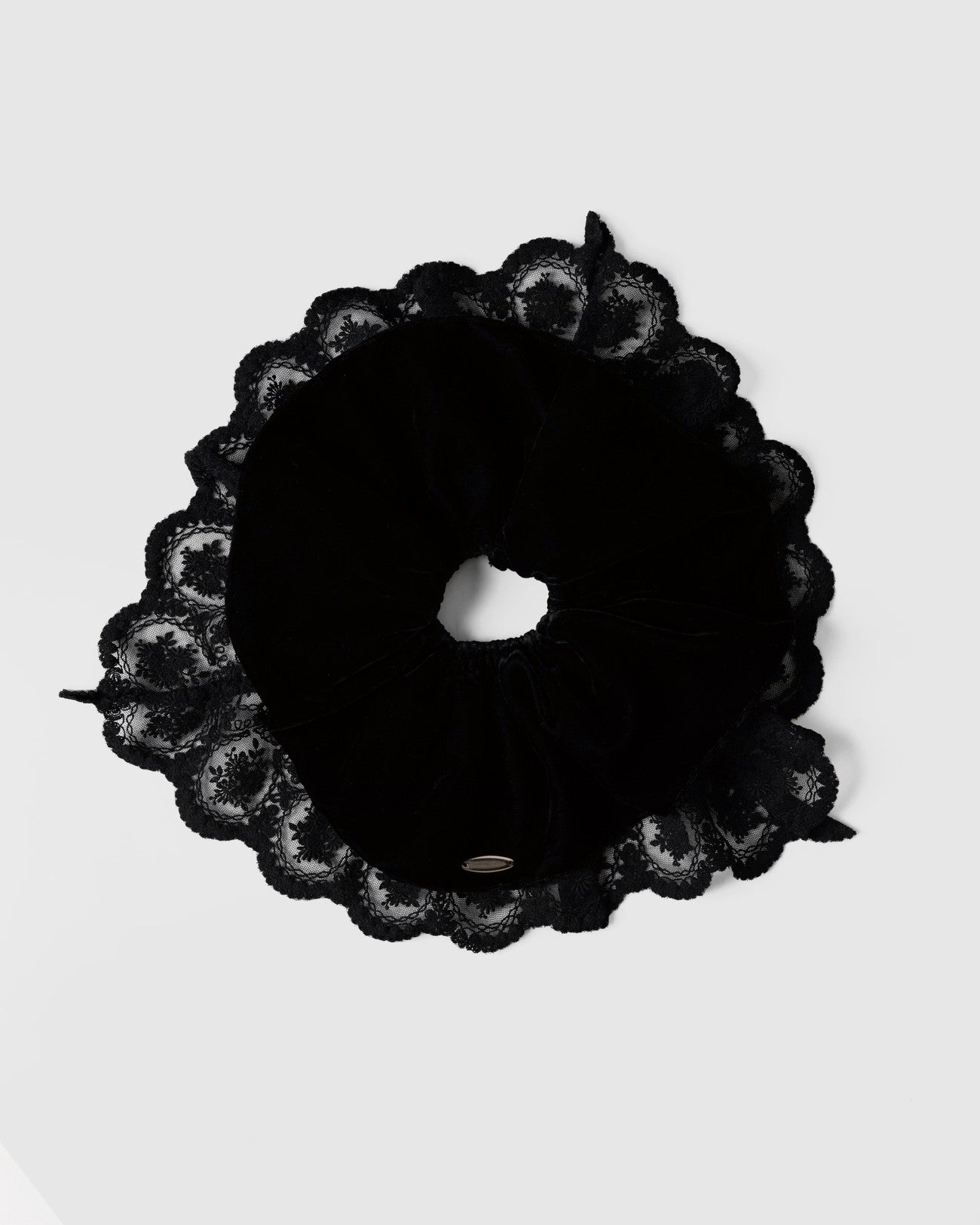 velour lace chou chou Black × Black – tanakadaisuke