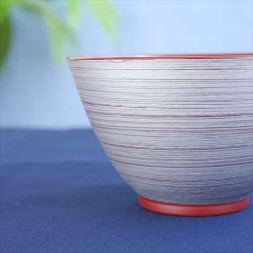 越前塗/越前漆器/山崎漆器/銀刷毛多用椀/【2色】吟朱/黒/Φ12.2×H7.4