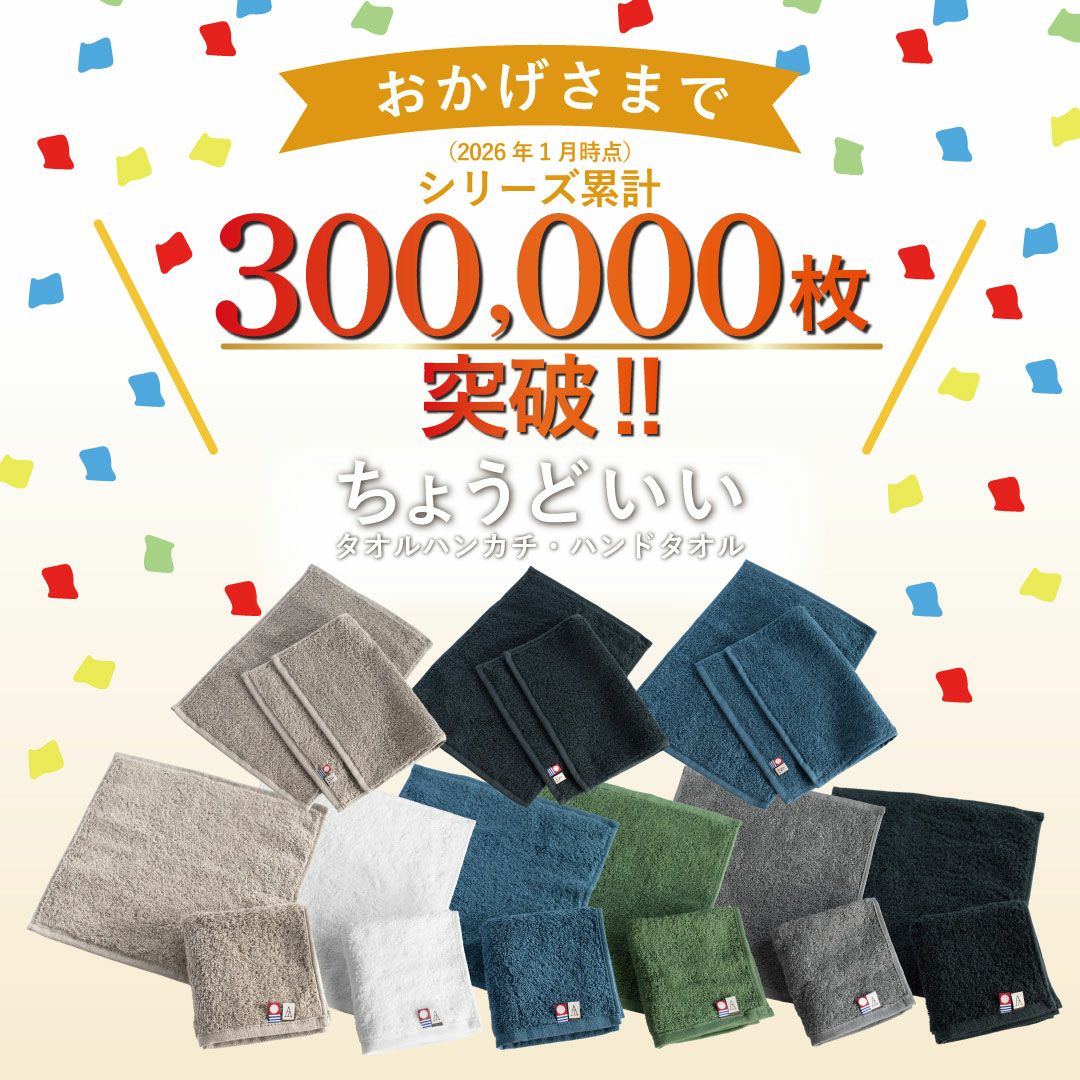 ちょうどいいタオルハンカチ 今治タオル [30枚～99枚] のしシール付き