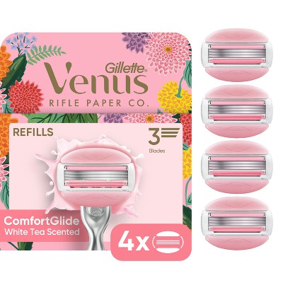 Venus Comfort Glide White Tea Women's Razor Refills - 4ct : Target