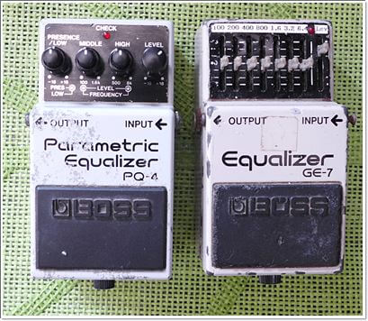 BOSSのイコライザー GE-7とPQ-4 | エレキギター情報 TGR