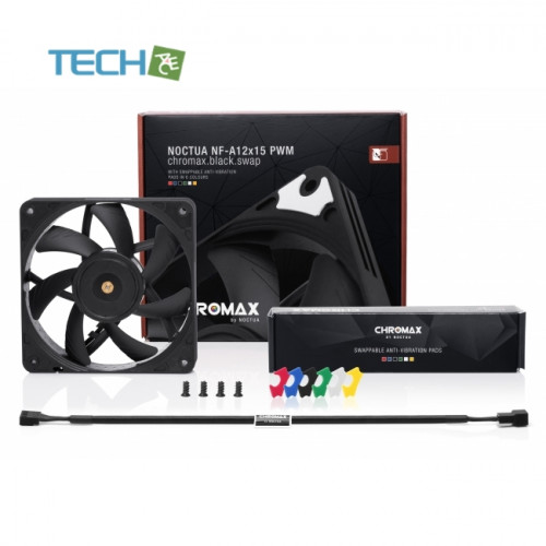 Noctua NF-A12x15 PWM chromax black swap 交換可能 振動パッド120mm