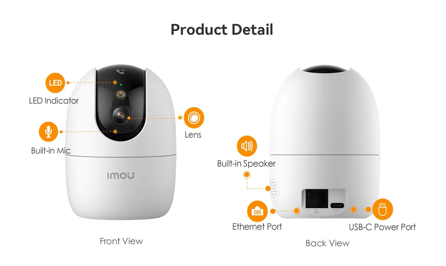 Imou Ranger 2 Pro 5MP Indoor Pan/Tilt WiFi 6 Camera – Tech Titan