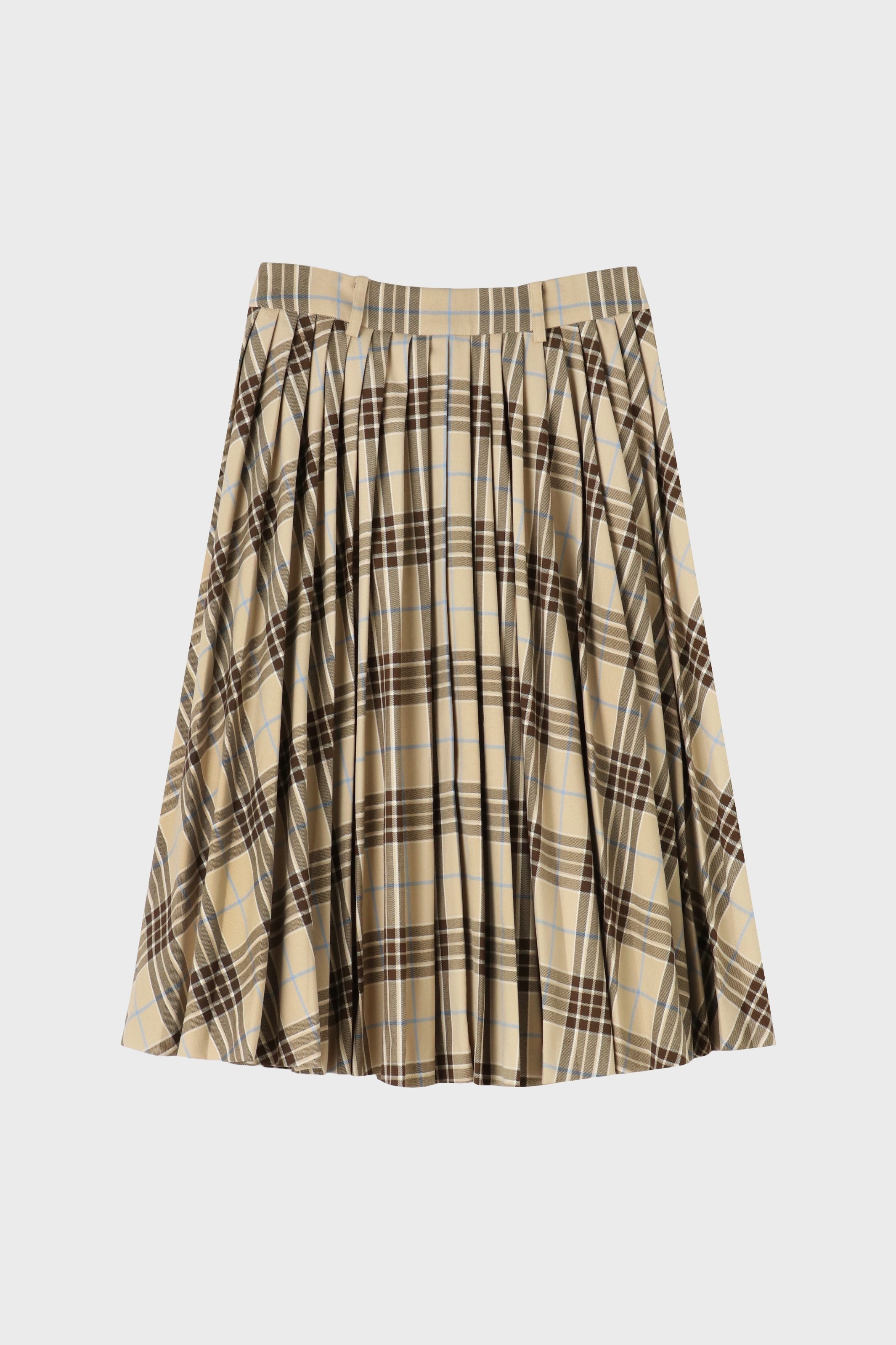 Lyucus Pleats Skirt -check – THE TOÉ