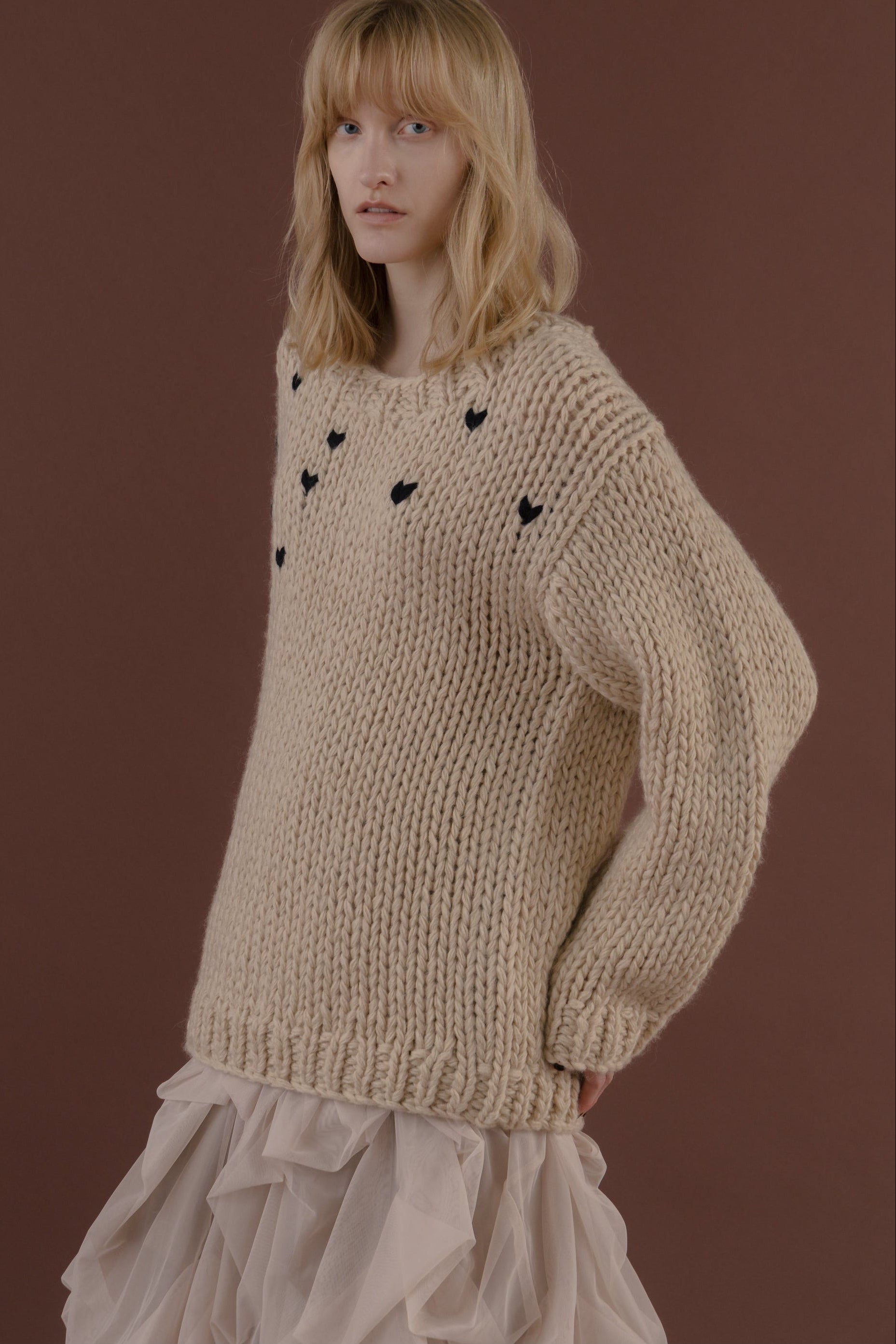 Notting-Hill Heart Knit – THE TOÉ