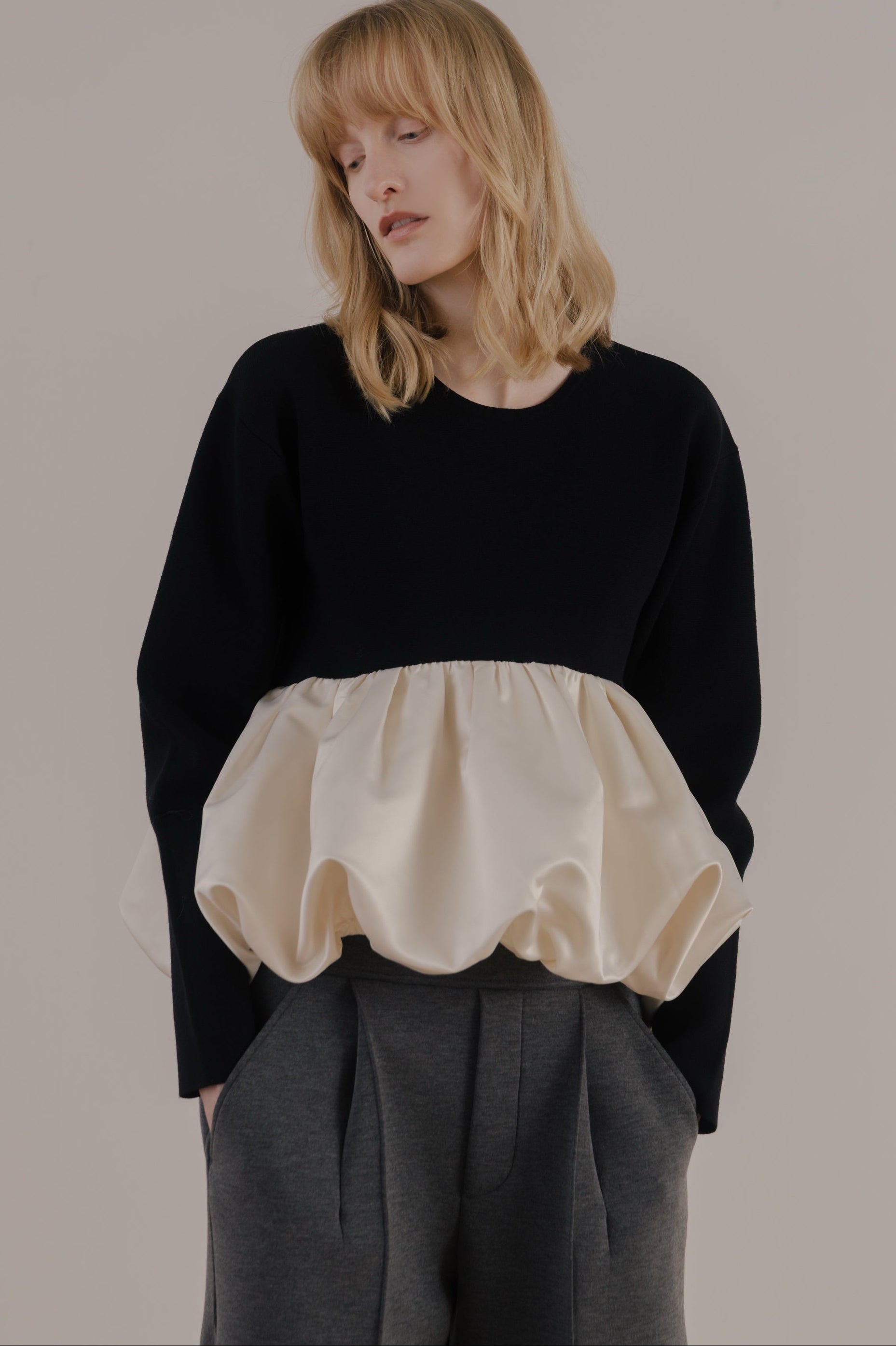 Aachen Balloon Peplum – THE TOÉ