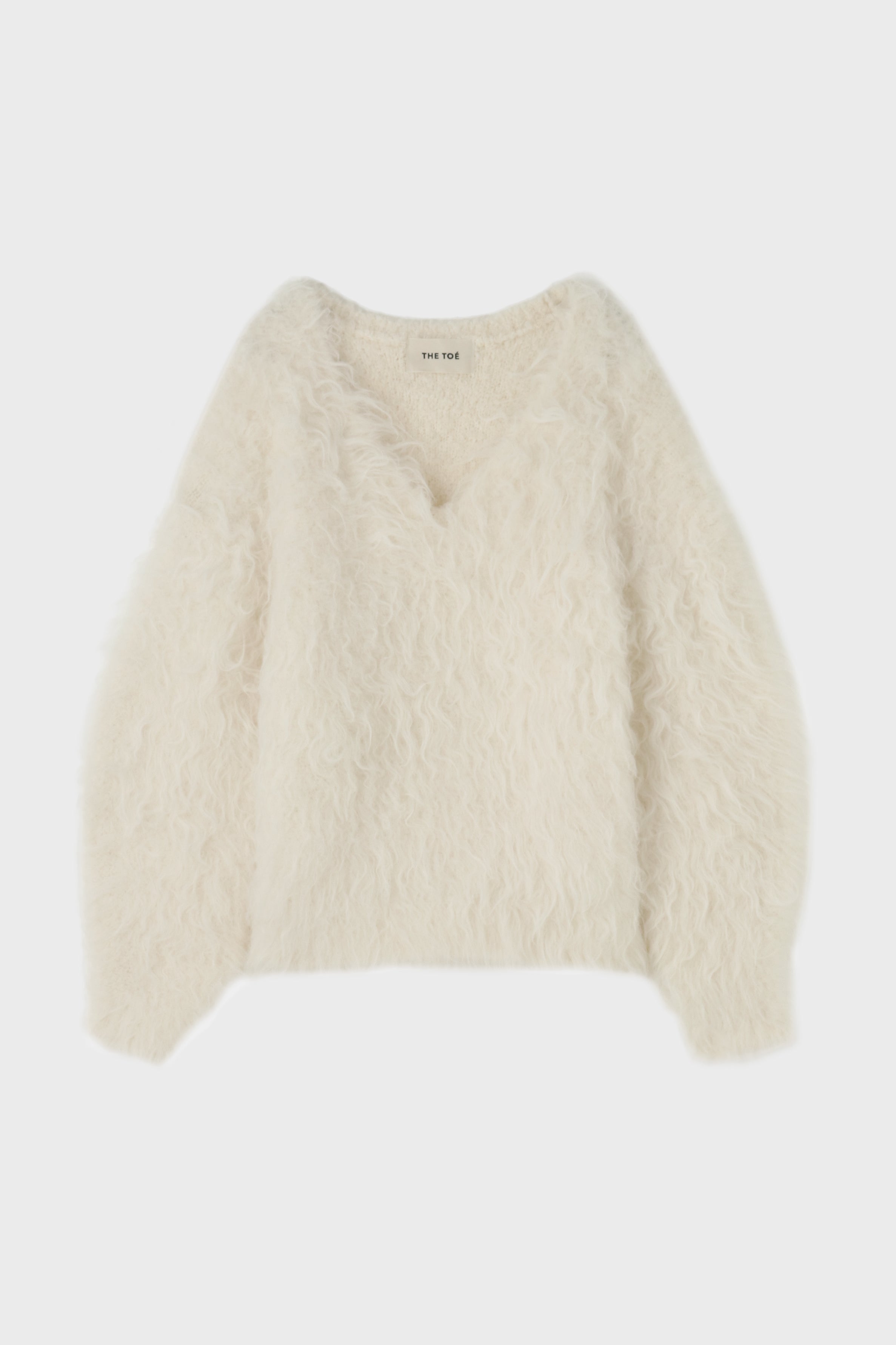 Pigalle shaggy Vneck knit – THE TOÉ