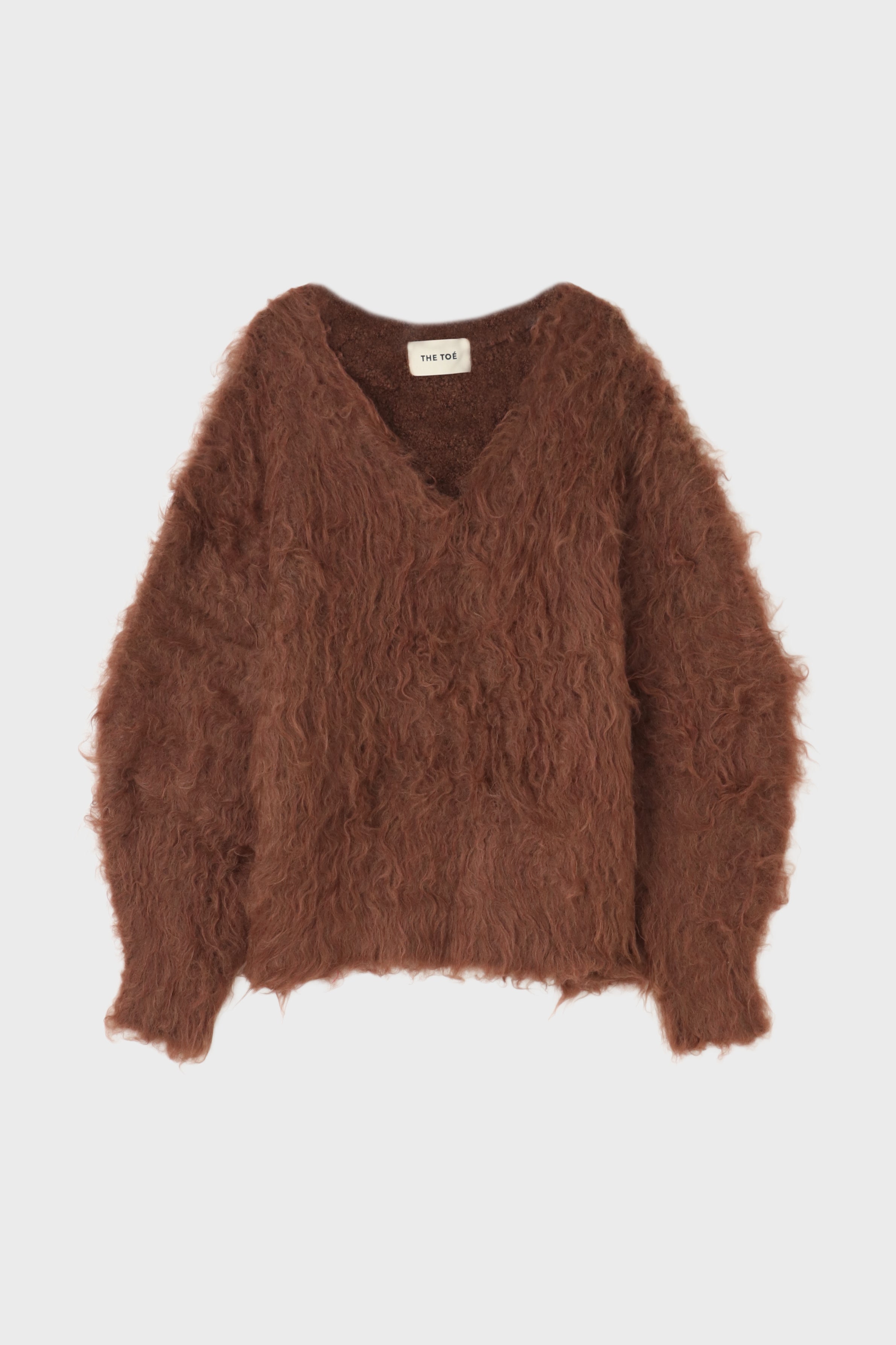 Pigalle shaggy Vneck knit – THE TOÉ