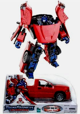 Dodge RAM SRT-10 Transformers scale model - RED Large Scale - The
