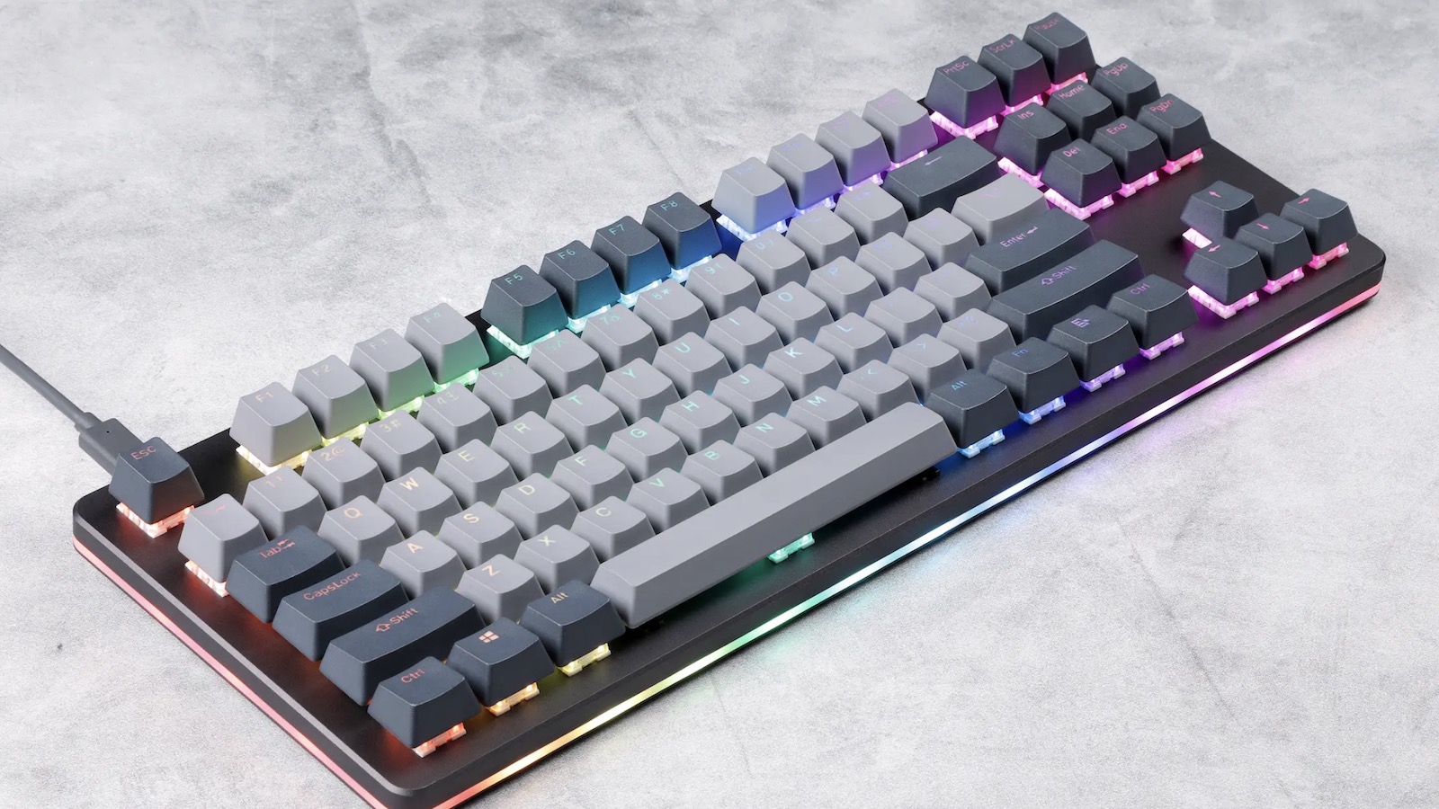 Drop CTRL mechanical keyboard has a solid aluminum frame with a