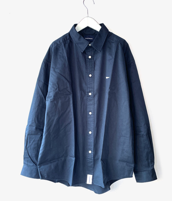 DESCENDANT/KENNEDY'S TWILL LS SHIRT (NAVY)
