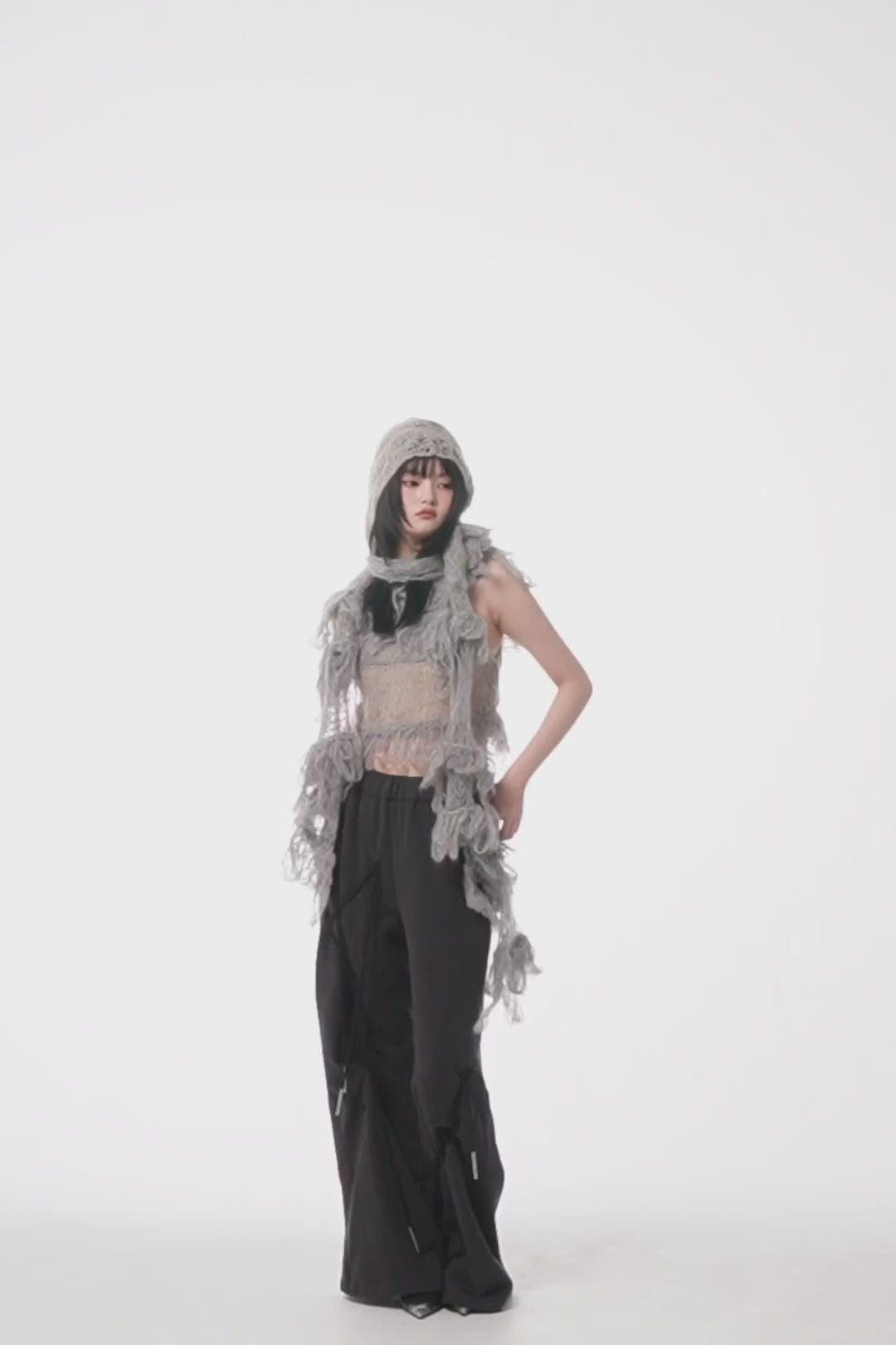 THEREDTHREAD / ザレッドスレッド】S knit tank top cocoon