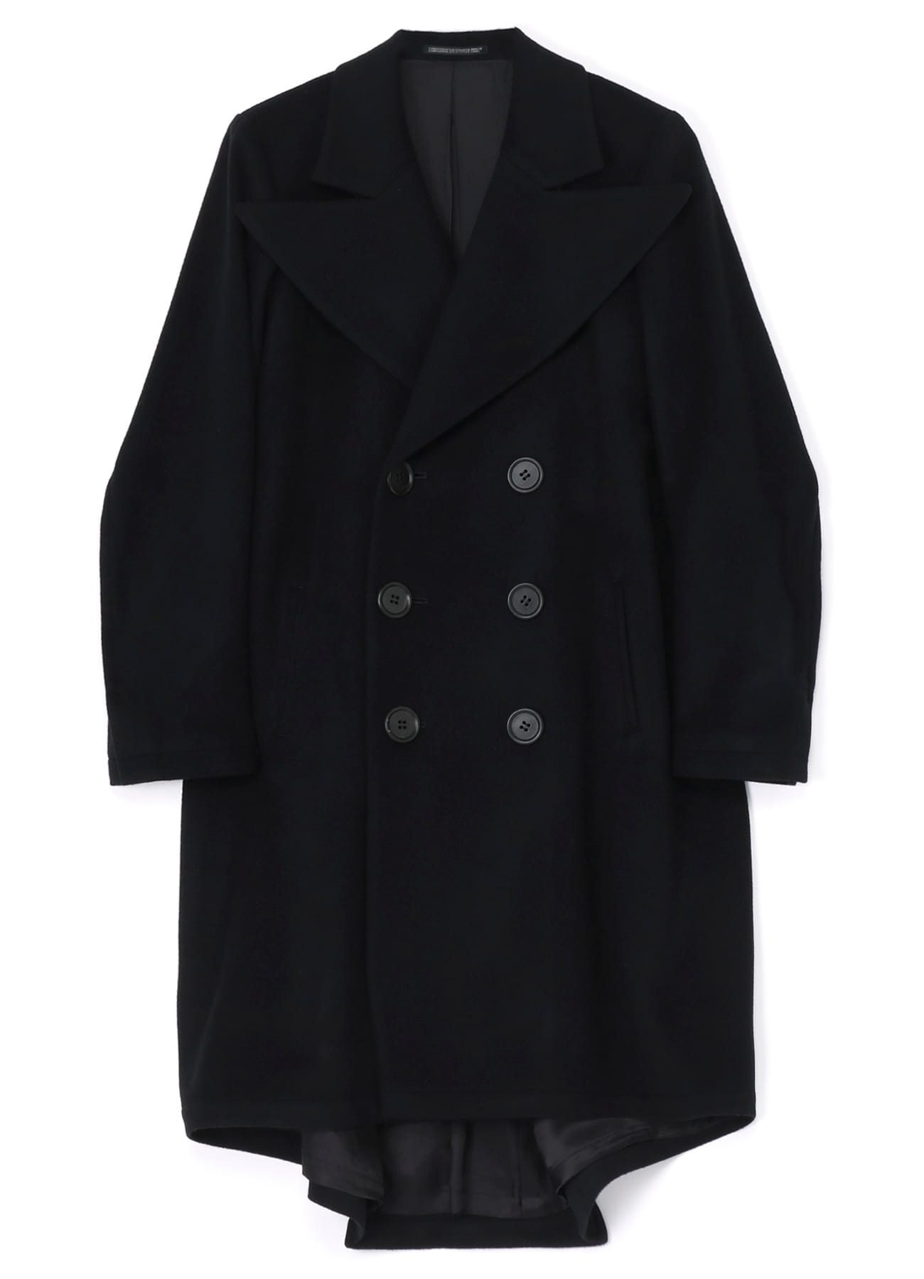 W/CA BEAVER BIG LAPEL DOUBLE COAT(XS Black): Vintage｜Special