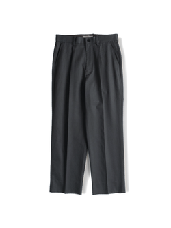 FINX COTTON GABARDINE SLACKS｜BLACK – Cornier