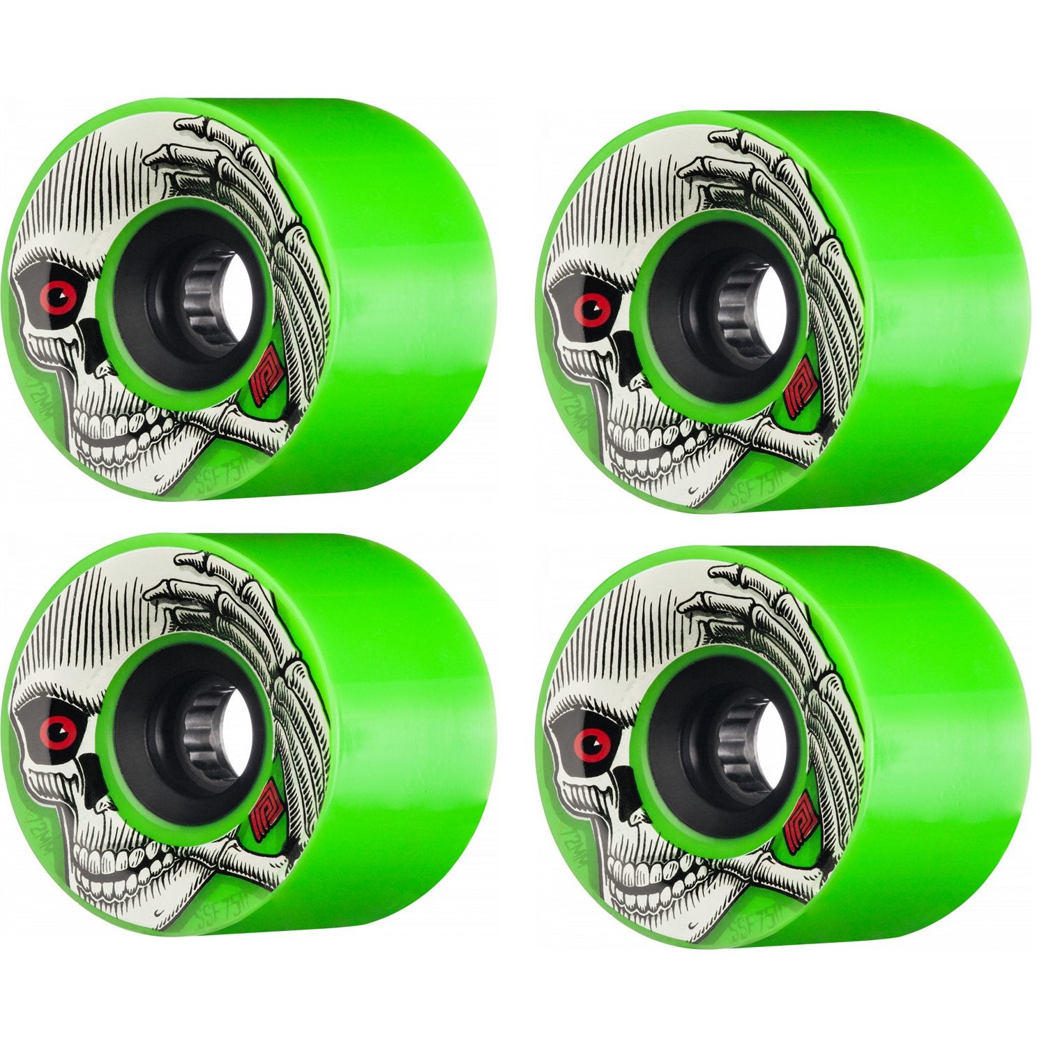 Powell Peralta Kevin Reimer Skateboard Wheels 72mm 75A 4pk Green