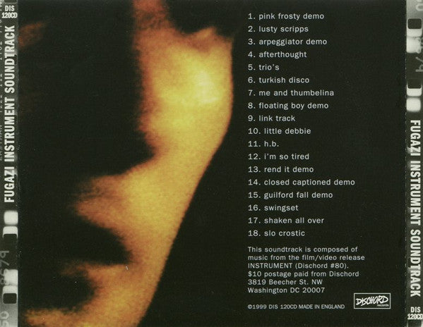 FUGAZI (フガジ) - Instrument Soundtrack (US 正規限定再発 CD/ New