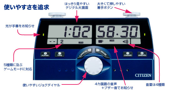 対局時計 ザ・名人戦 DIT-40［生産終了］ | シチズンTIC株式会社