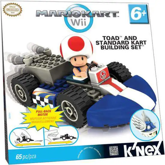 KNEX Super Mario Mario Kart Wii Toad Standard Kart Set 38044 - ToyWiz