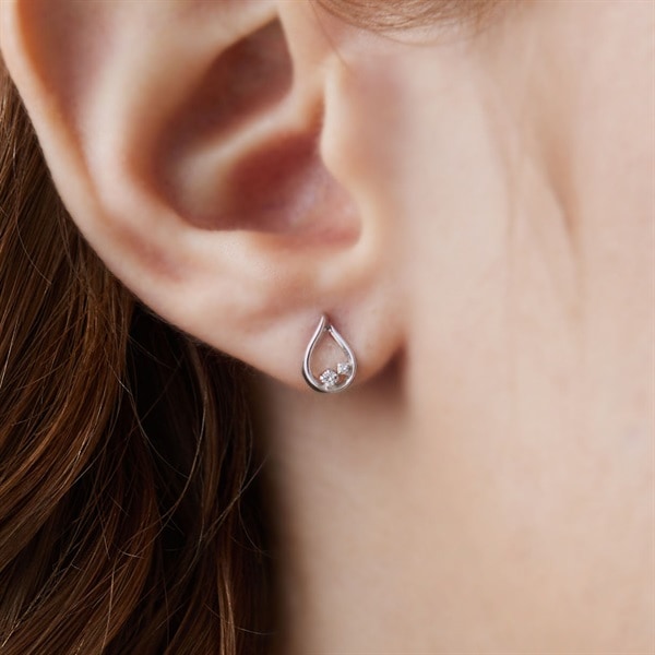 K10ホワイトゴールド ピアス | 151646253204 | 【公式】Canal4