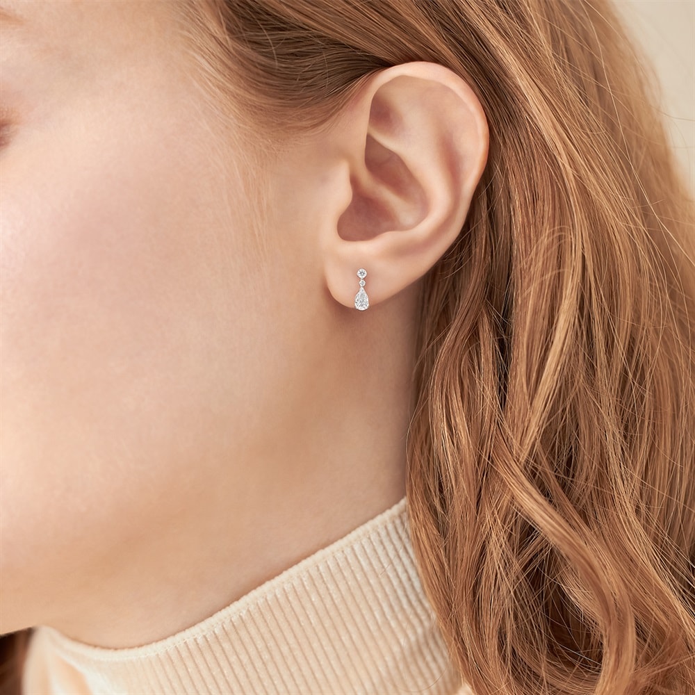 K10ホワイトゴールド ピアス | 152546653201 | 【公式】Canal4