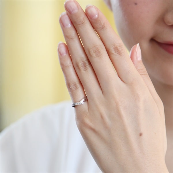 K18ホワイトゴールド ピンキーリング | 111241143201 | 【公式】4