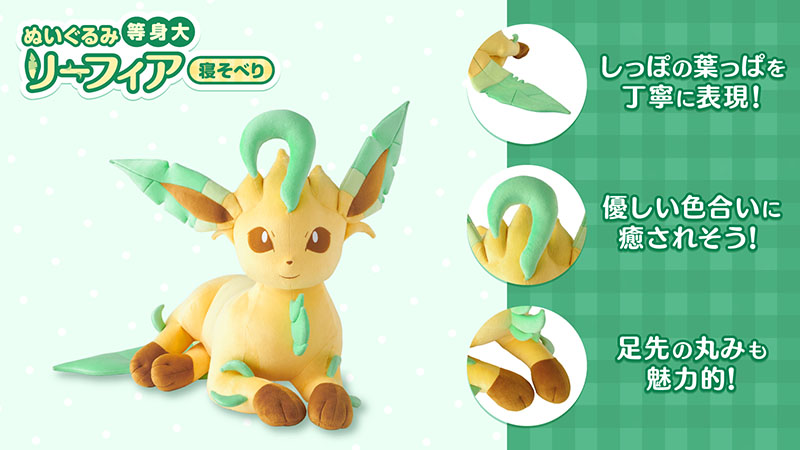 イーブイの進化形たちの等身大ぬいぐるみをご紹介！｜【公式】ポケモン